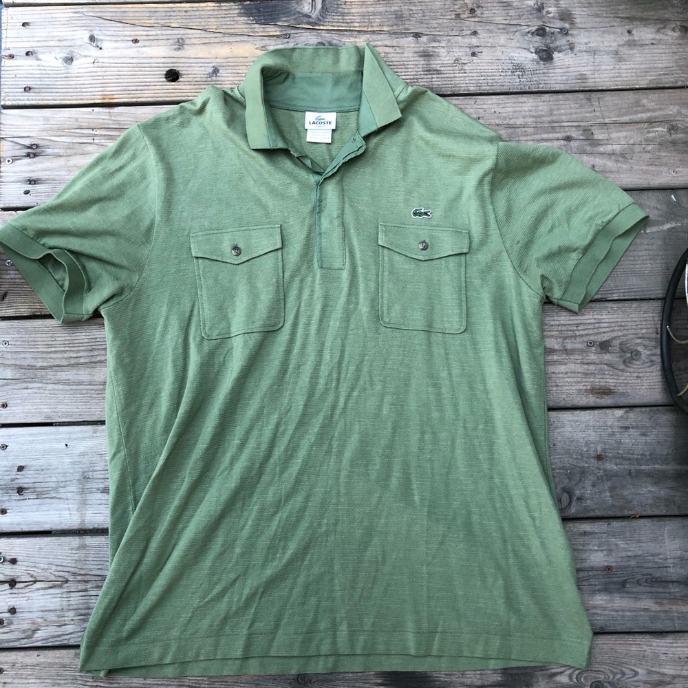 LACOSTE POLO SHIRT size:7 size:XL